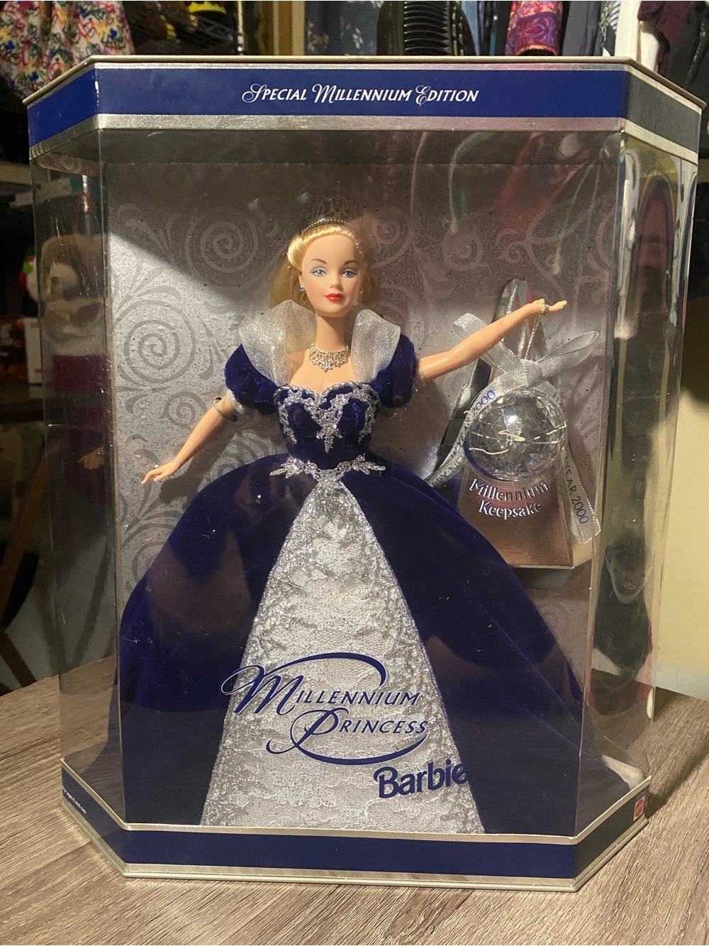Hallmark Barbie Millennium Princess Doll in Blue and Silver
